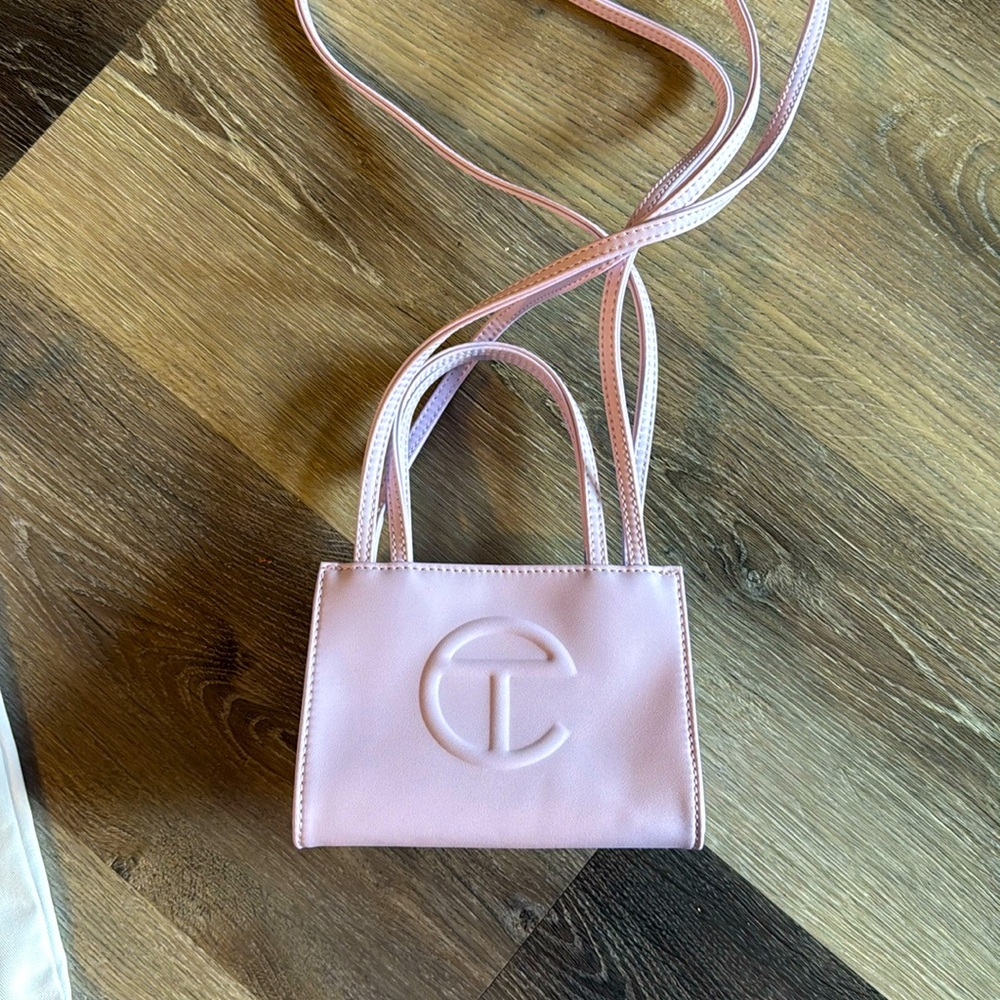 Lavender Mini Telfar Tote with dust bag
